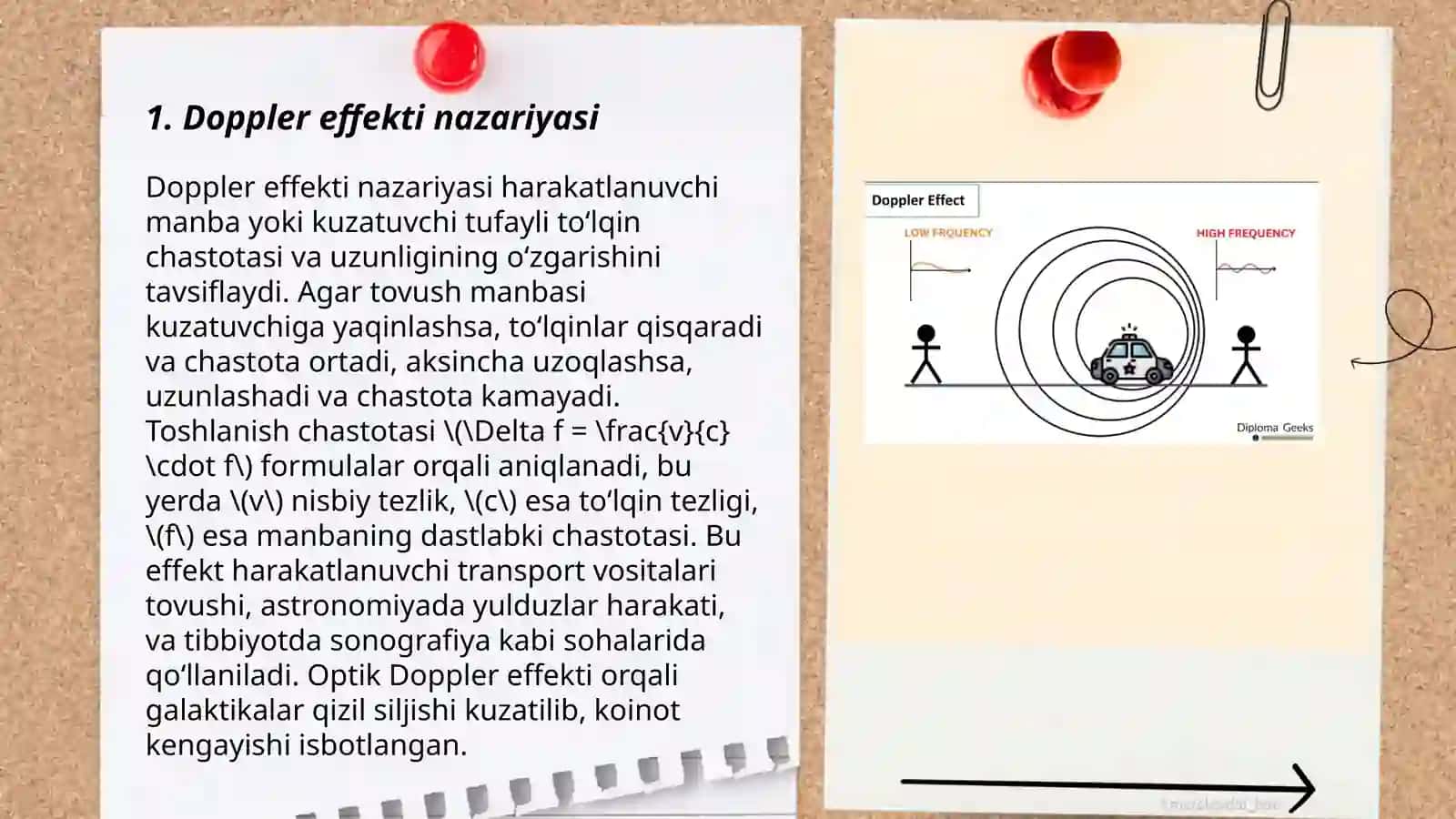 Doppler effekti nazariyasi 3