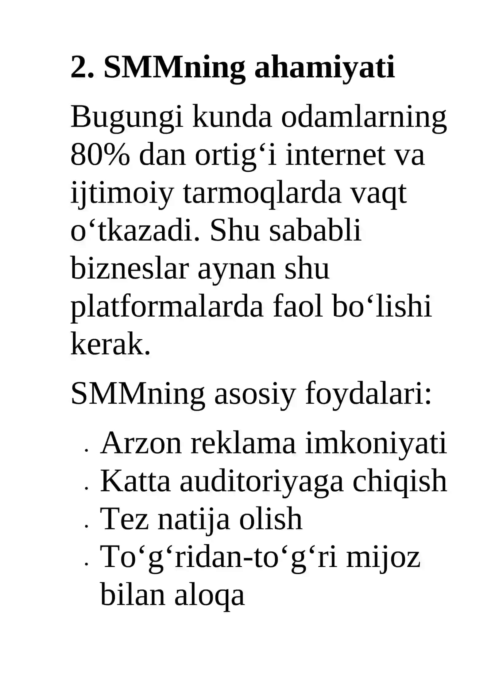 SMM (Social Media Marketing) BO‘YICHA TO‘LIQ QO‘LLANMA 3