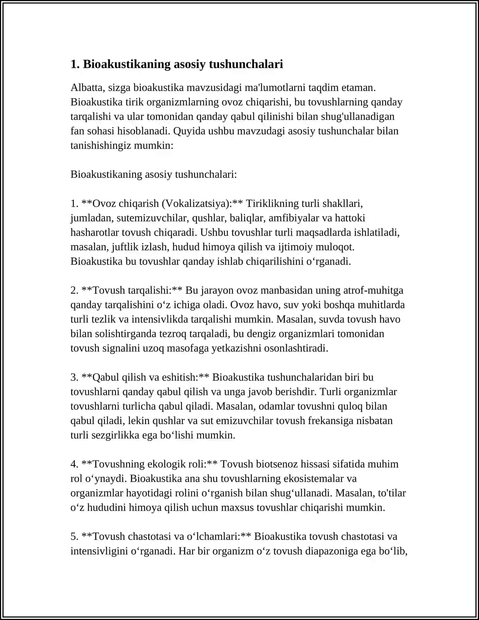 BIOAKUSTIKA ASOSLARI 3