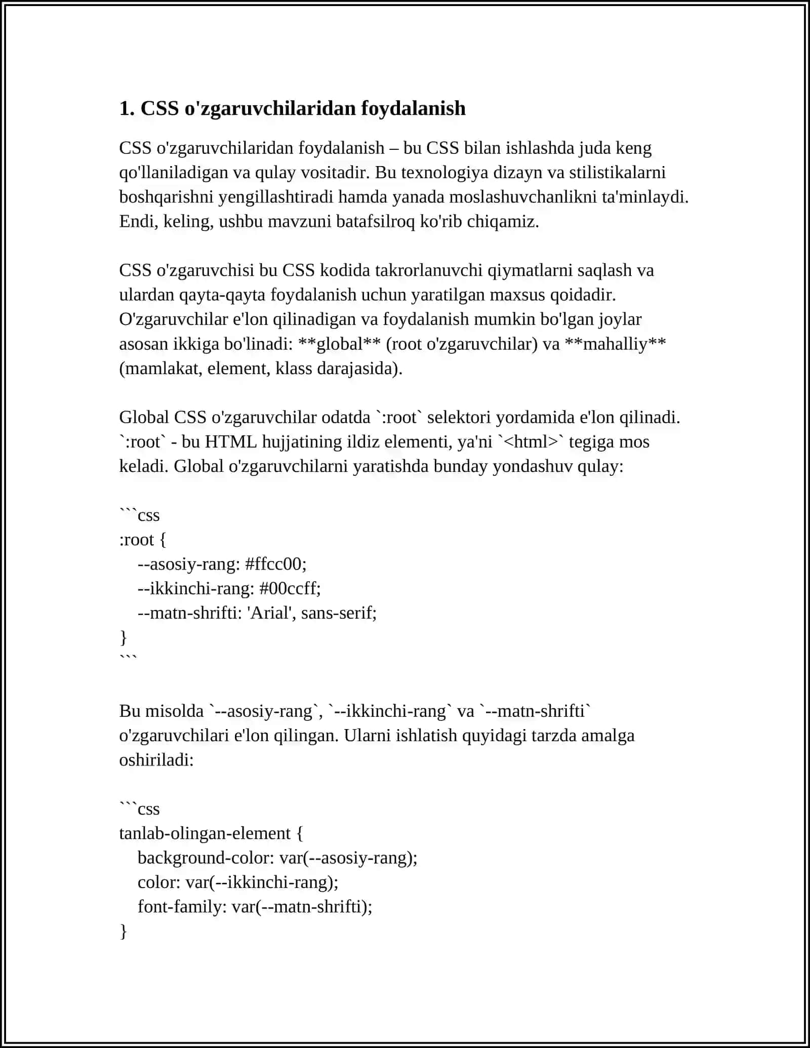 CSS DA MATNGA STIL BERISH 3
