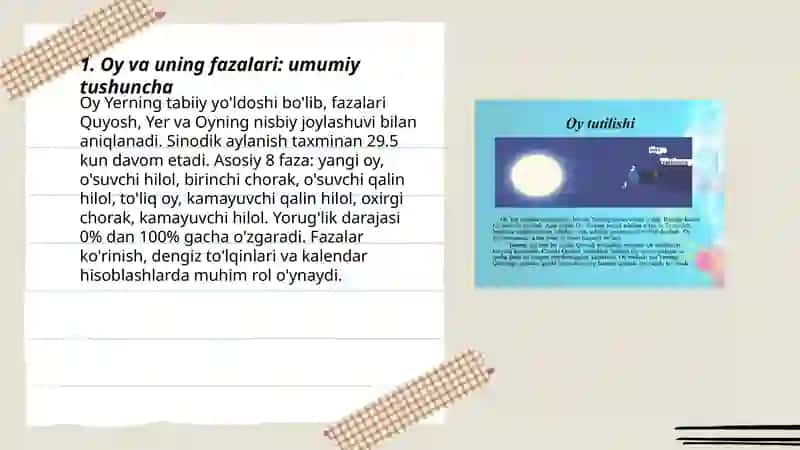 Oy va uning fazalari 3