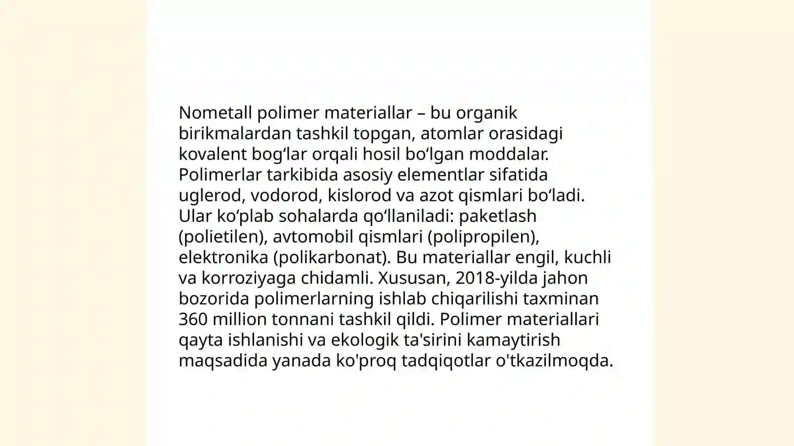 Nometall konstruksion materiallar 3