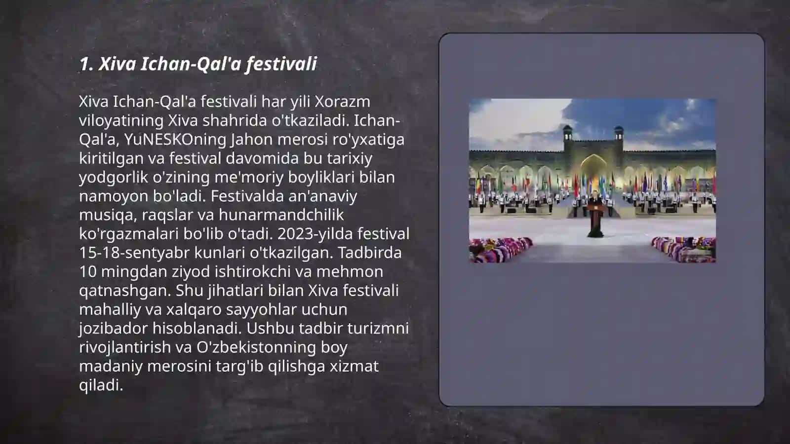 Xiva Ichan-Qal'a festivali 3