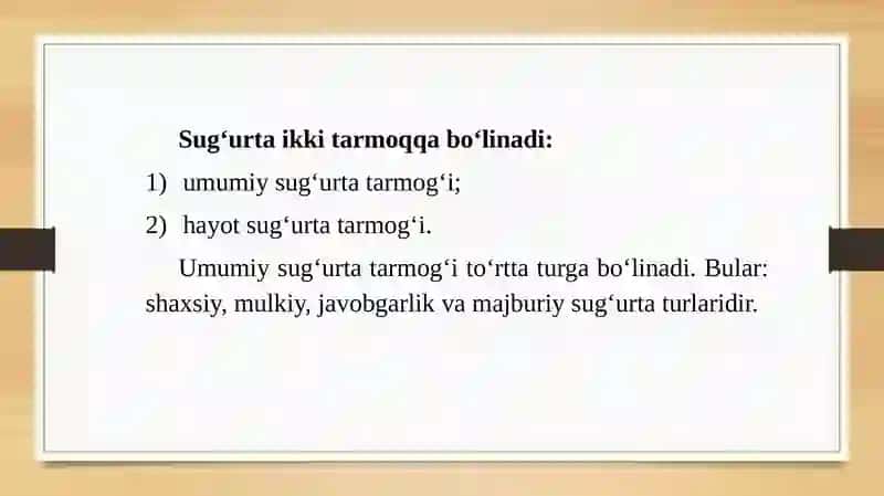 Sug‘urtaning iqtisodiy mohiyati va ahamiyati 3