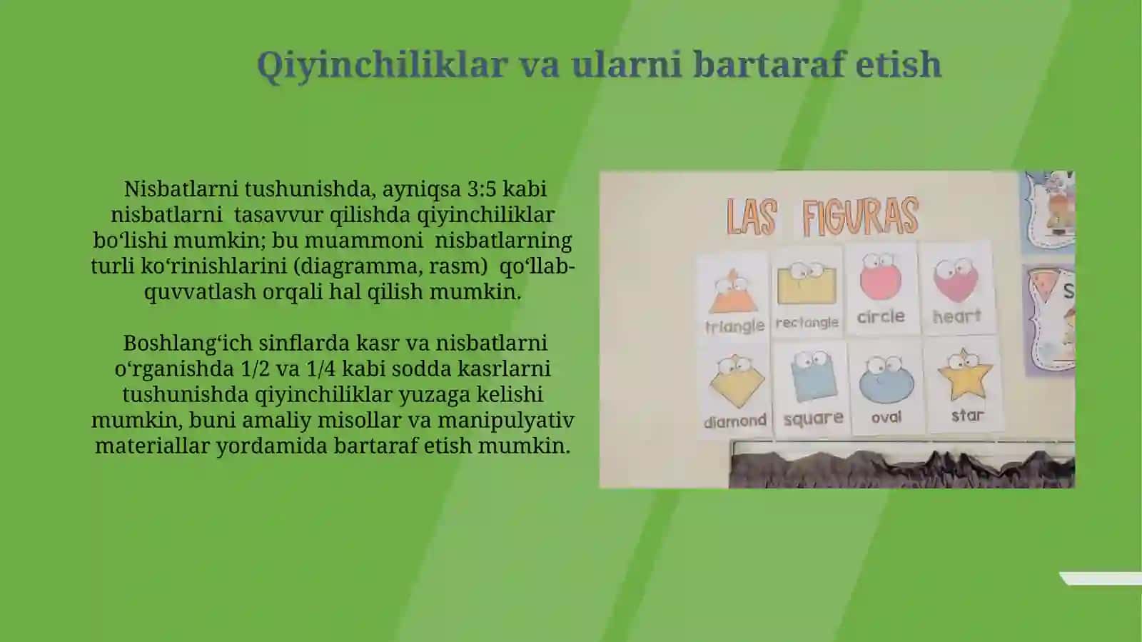 Kasr va Nisbatlarni Boshlangʻich Sinflarda Oʻqitishning Asosiy Usullari 3