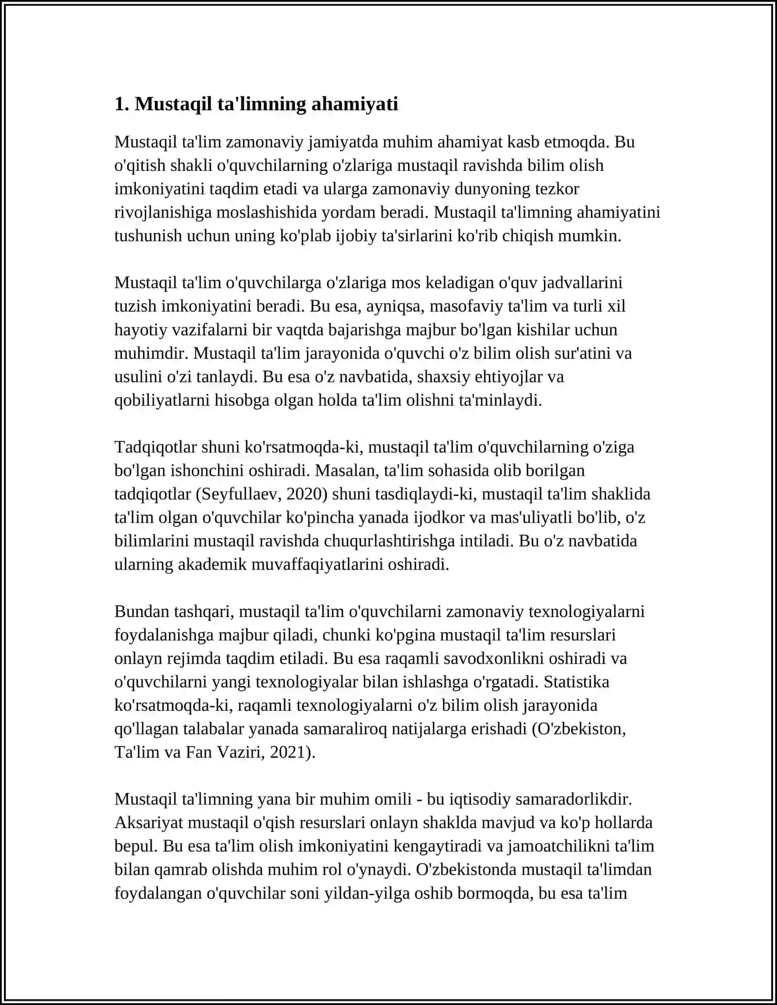 MUSTAQIL TA'LIMNI MAQSADI VAZIFASI 3