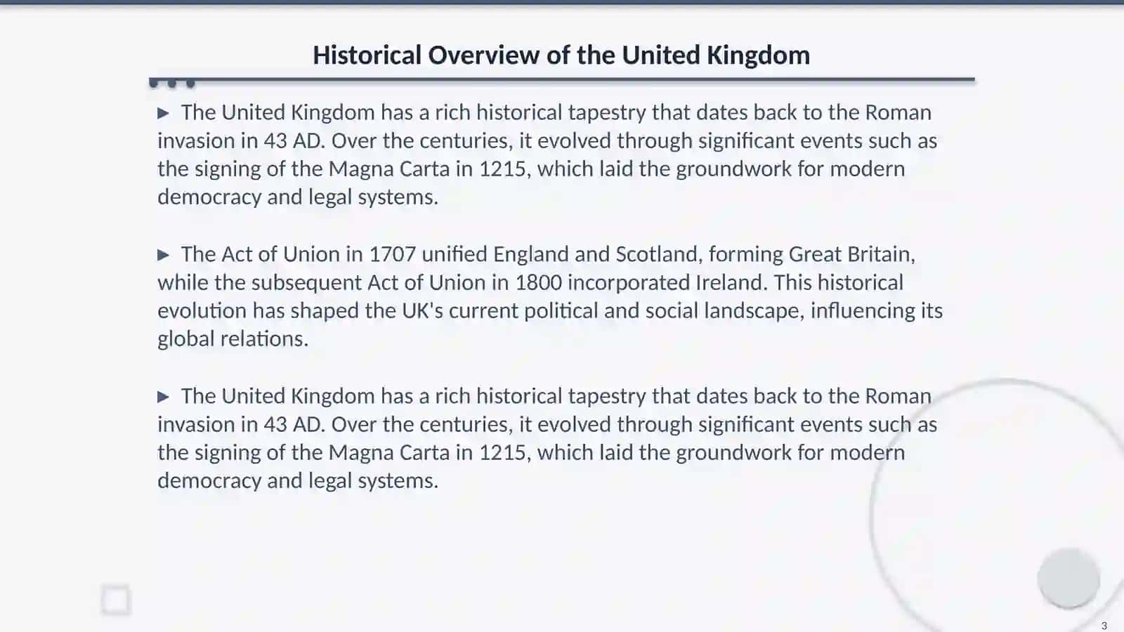 Historical Overview of the United Kingdom 3