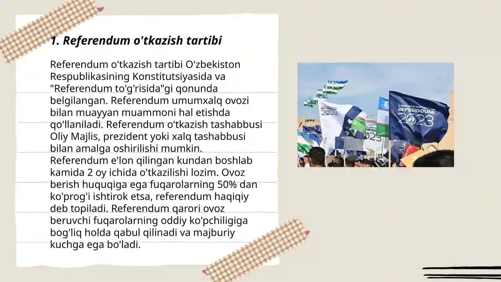 Referendum o'tkazish to'g'risida qonun 3
