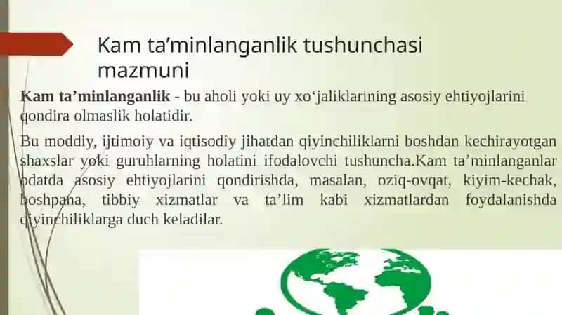 Kam ta’minlanganlik tushunchasi va asosiy sabablari 3