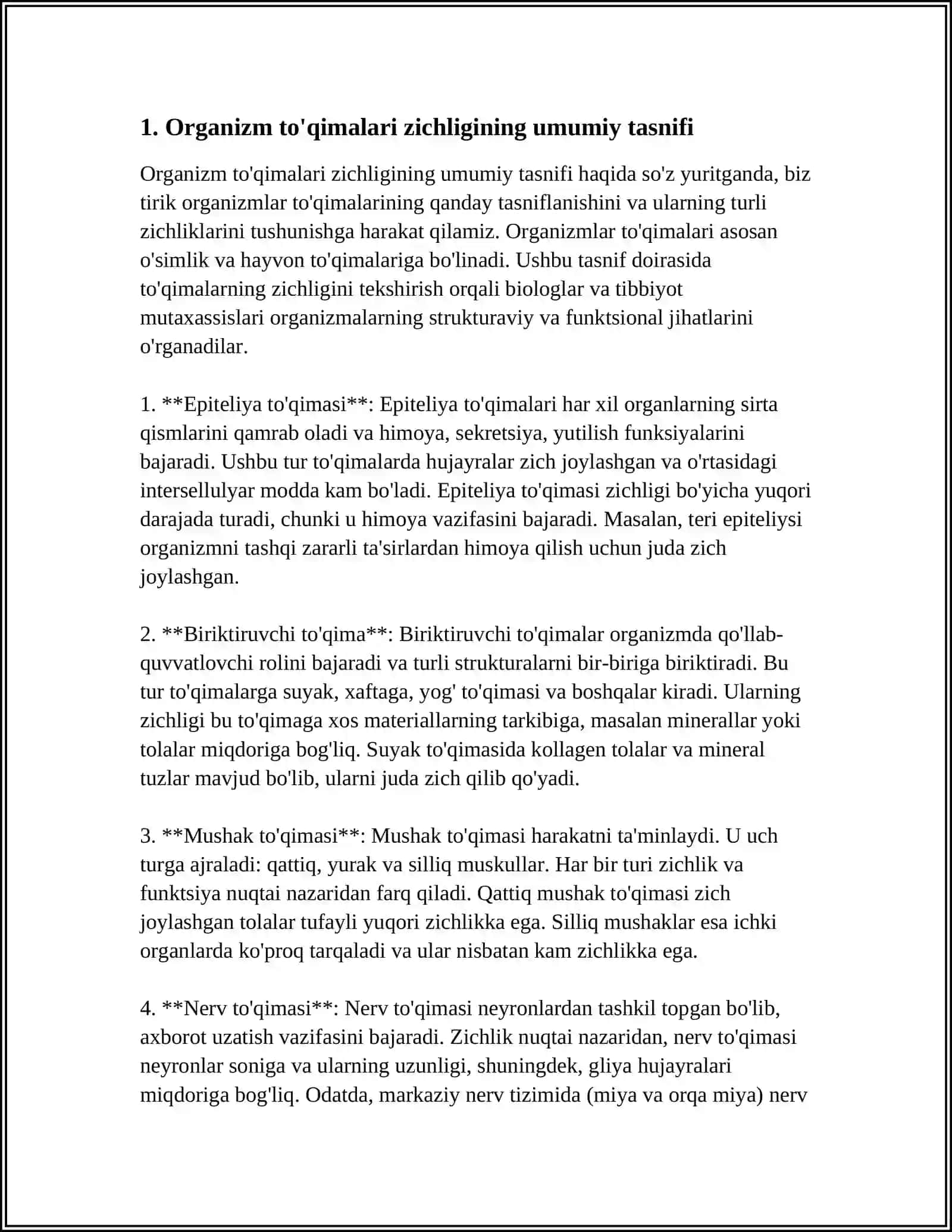 ORGANIZM TOQIMALARINI ZICHLIGINI ANIQLASH 3