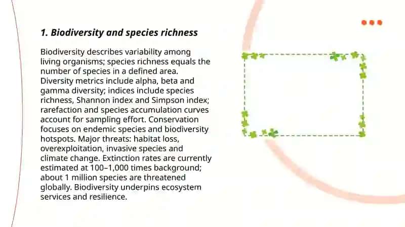 Biodiversity and Species Richness 3