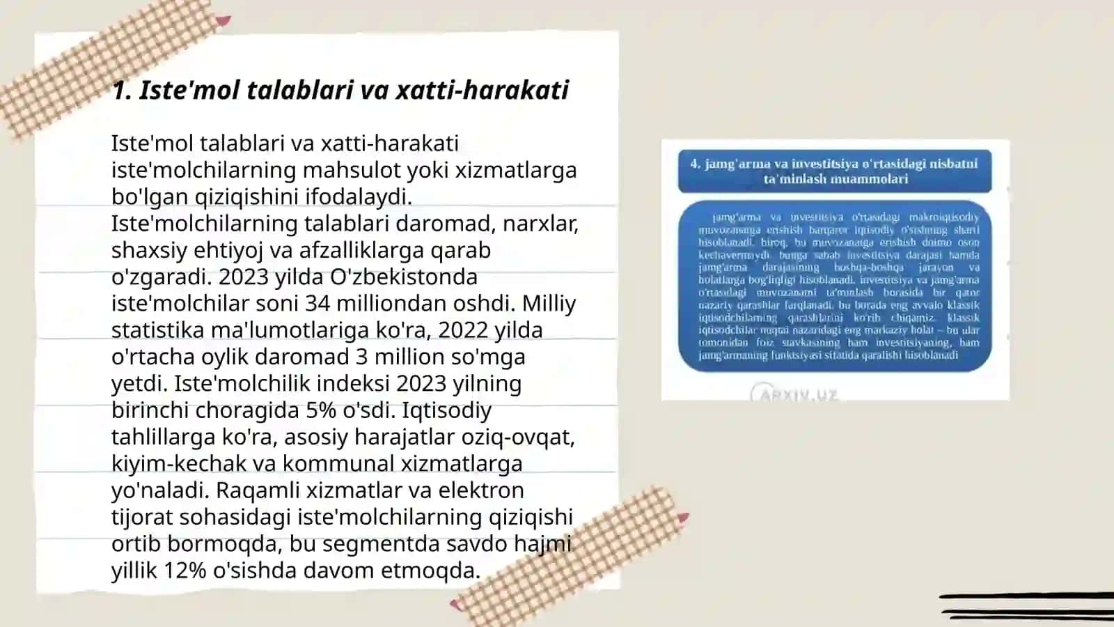 Iste'mol talablari va xatti-harakati 3