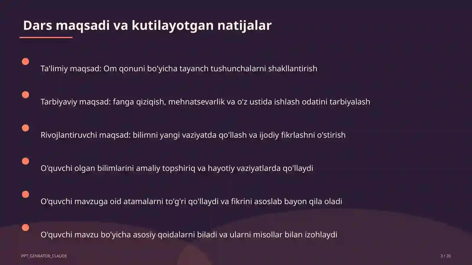 Om qonuni (8-sinf) 3