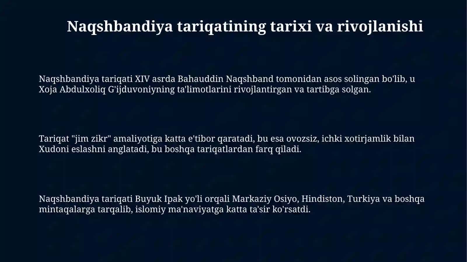 Naqshbandiya tariqati 3