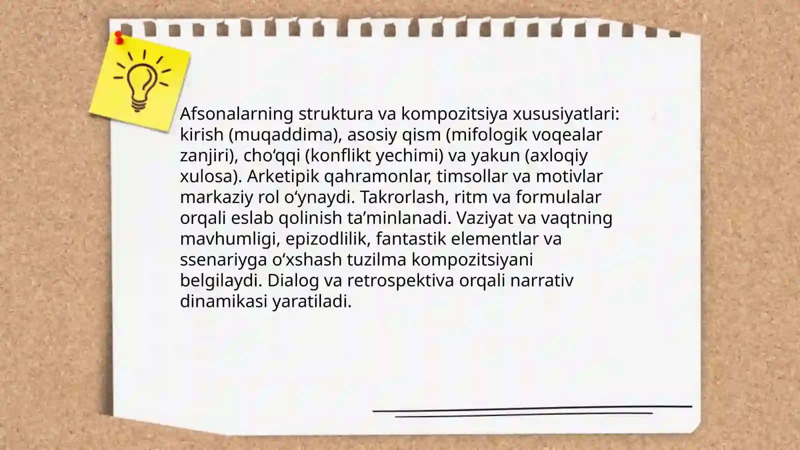 Afsonalar ning janr xususiyatlari 3