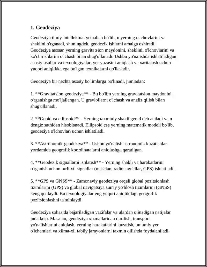 GEODEZIYADA ISHLATILADIGAN ASOSIY TERMINLAR 3