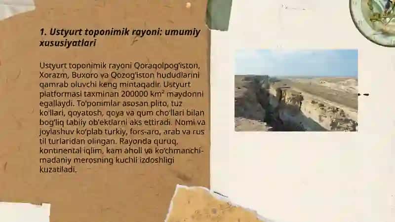 Ustyurt toponimik rayoni 3