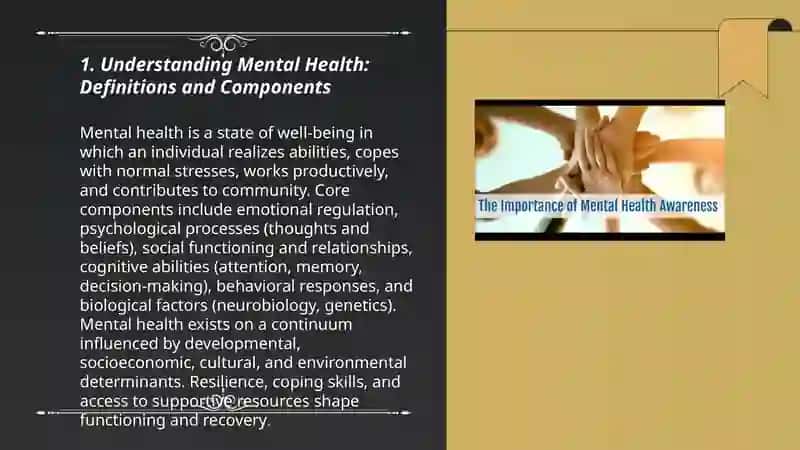 Understanding Mental Health: Definitions and Components 3