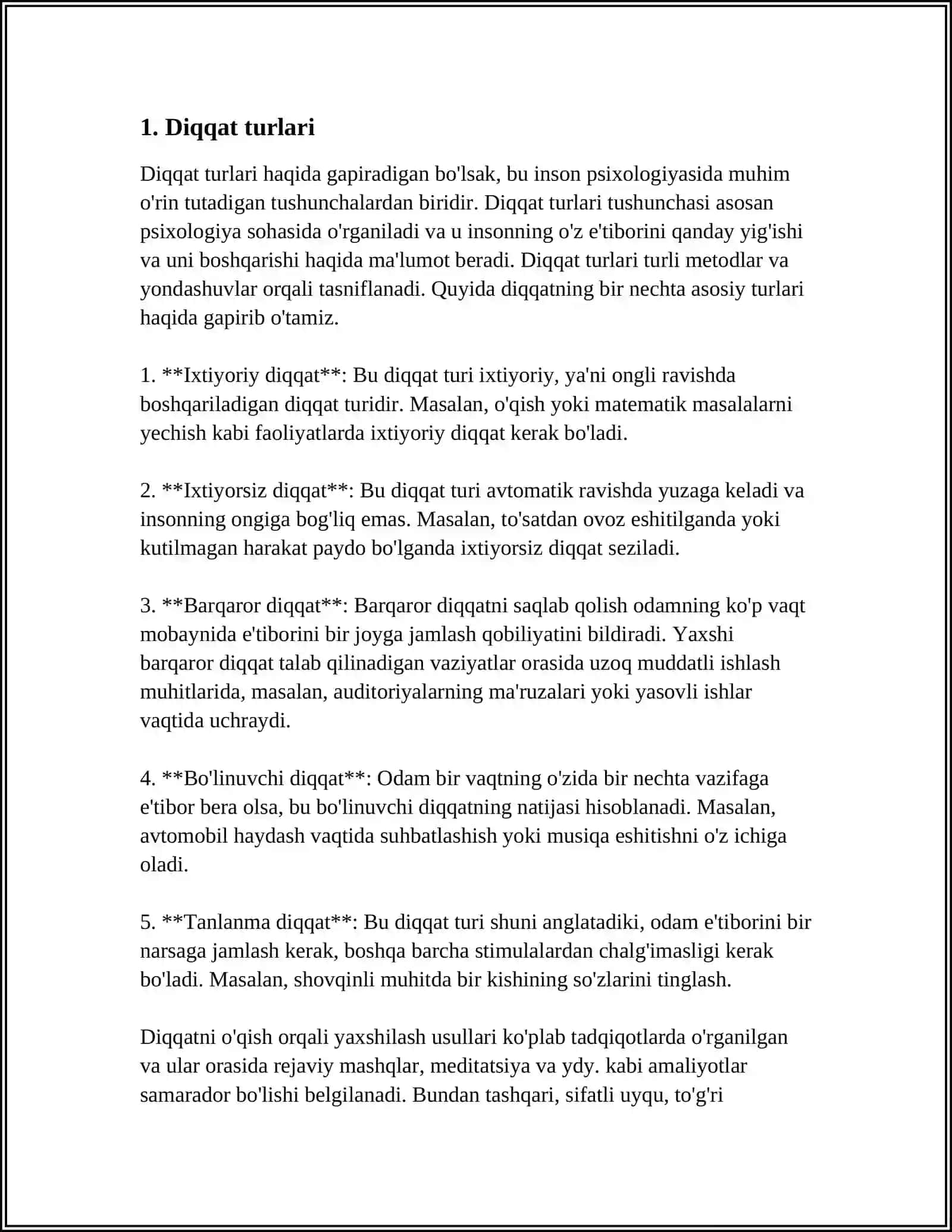 DIQQAT VA UNING VAZIFALARI 3