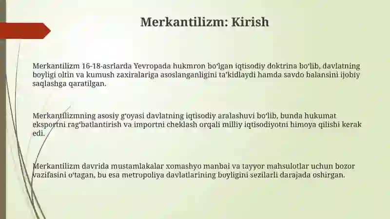 Merkantilizm 3