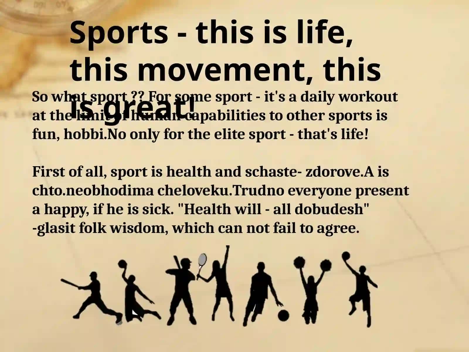 Sport in our life 3
