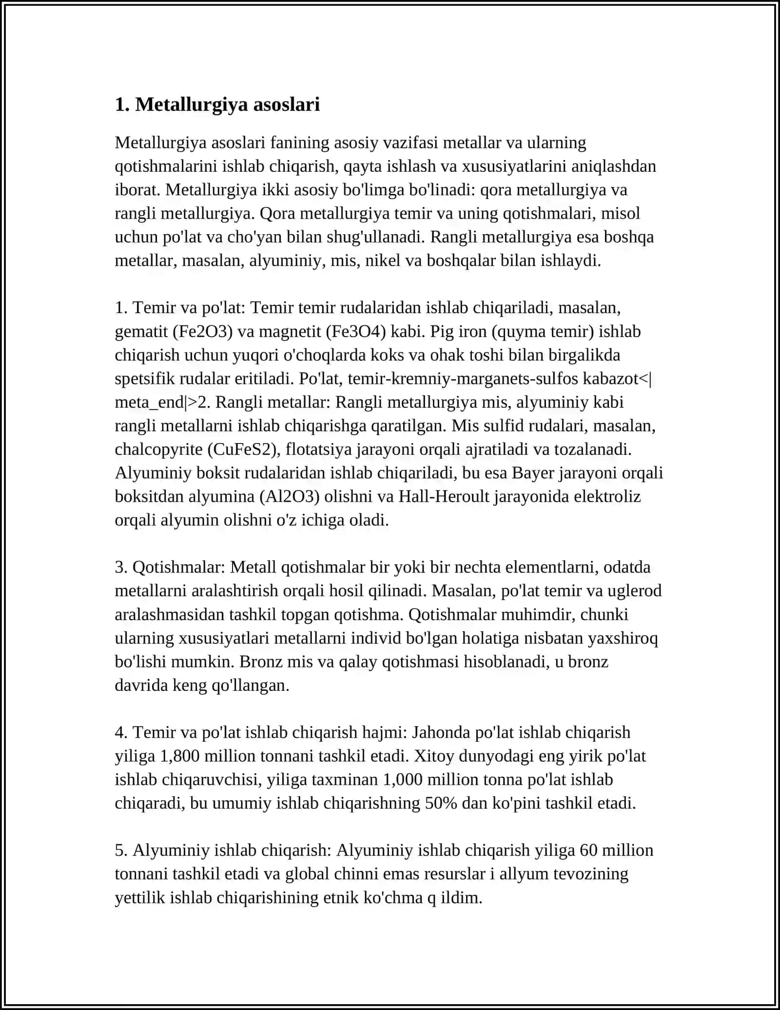 METALLAR TEXNALOGIYASI 3
