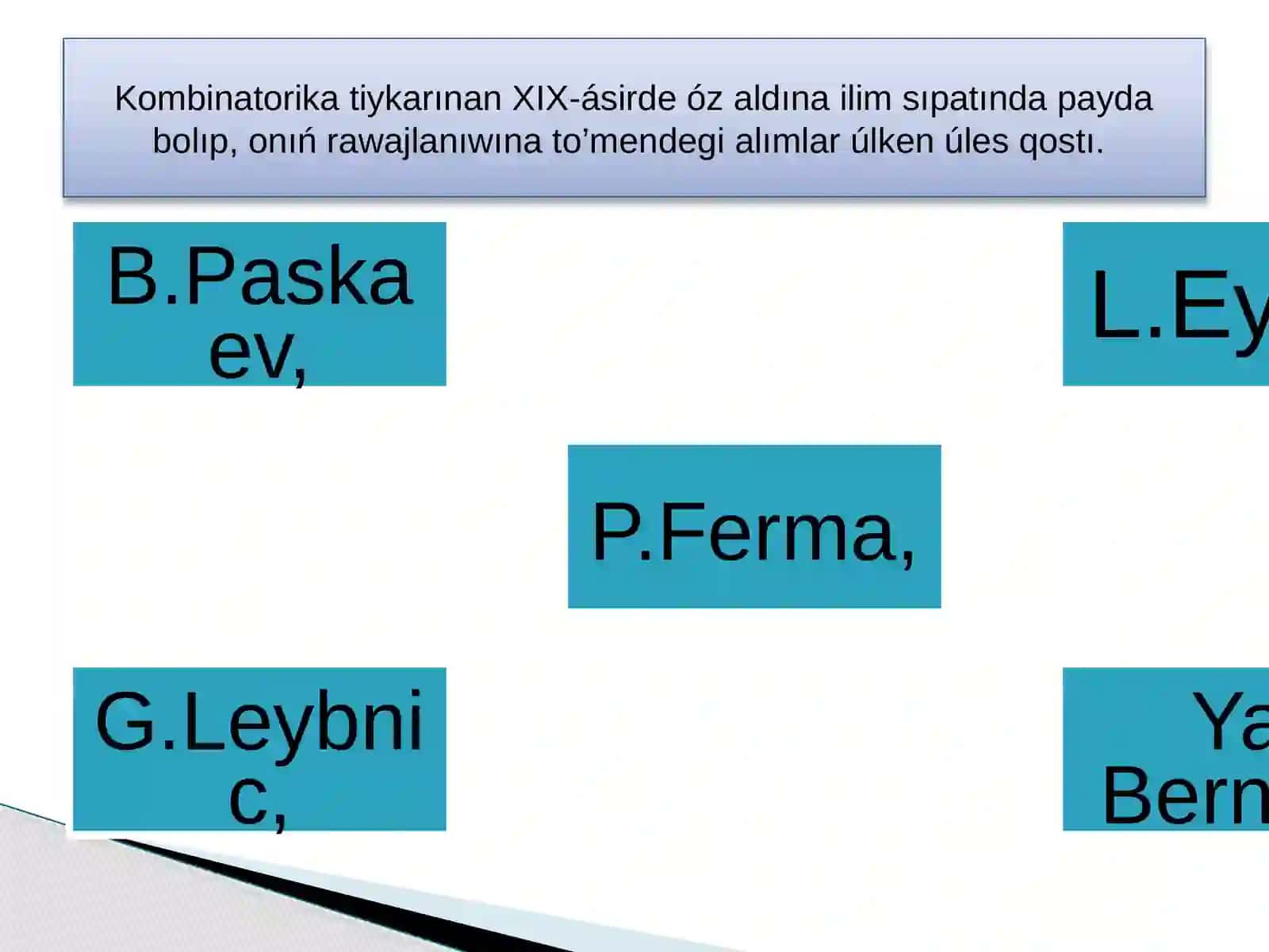 Uliw makombinatorika 3