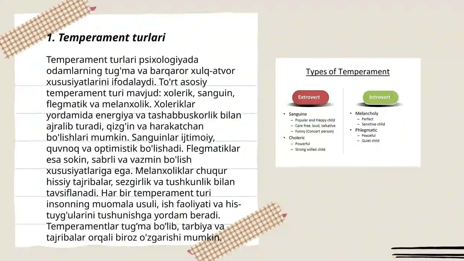 Temperament 3