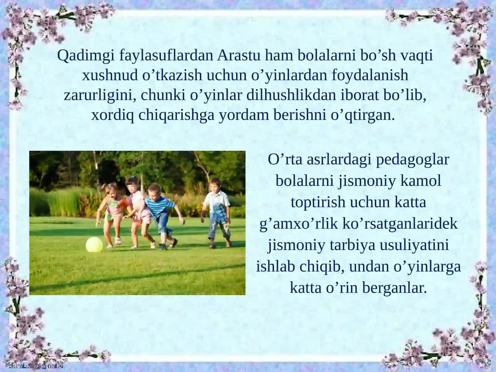 O'zbek xalq o'yinlari 3