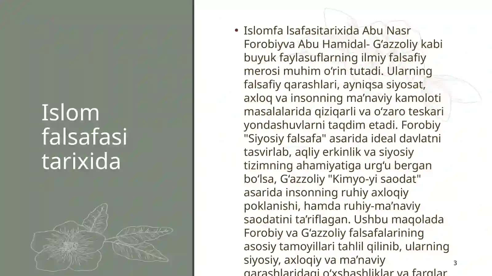 Abu Nasr Forobiy va G'azzoliyning falsafiy ilmiga oid qarashlarini qiyosiy tahliletish 3