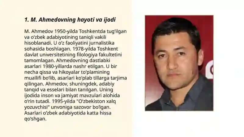 M. Ahmedovning hayoti va ijodi 3