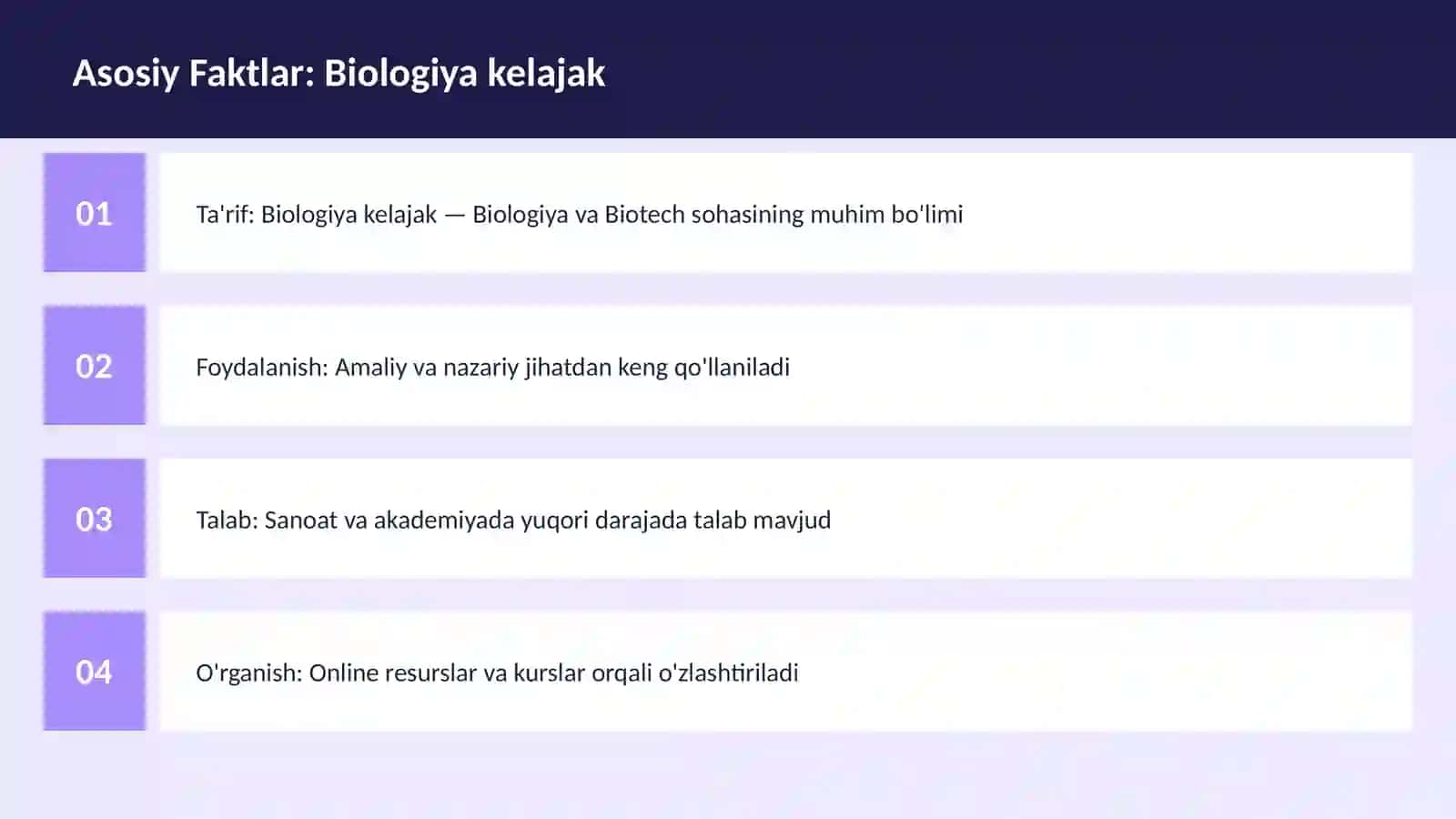 Biologiya kelajak 3