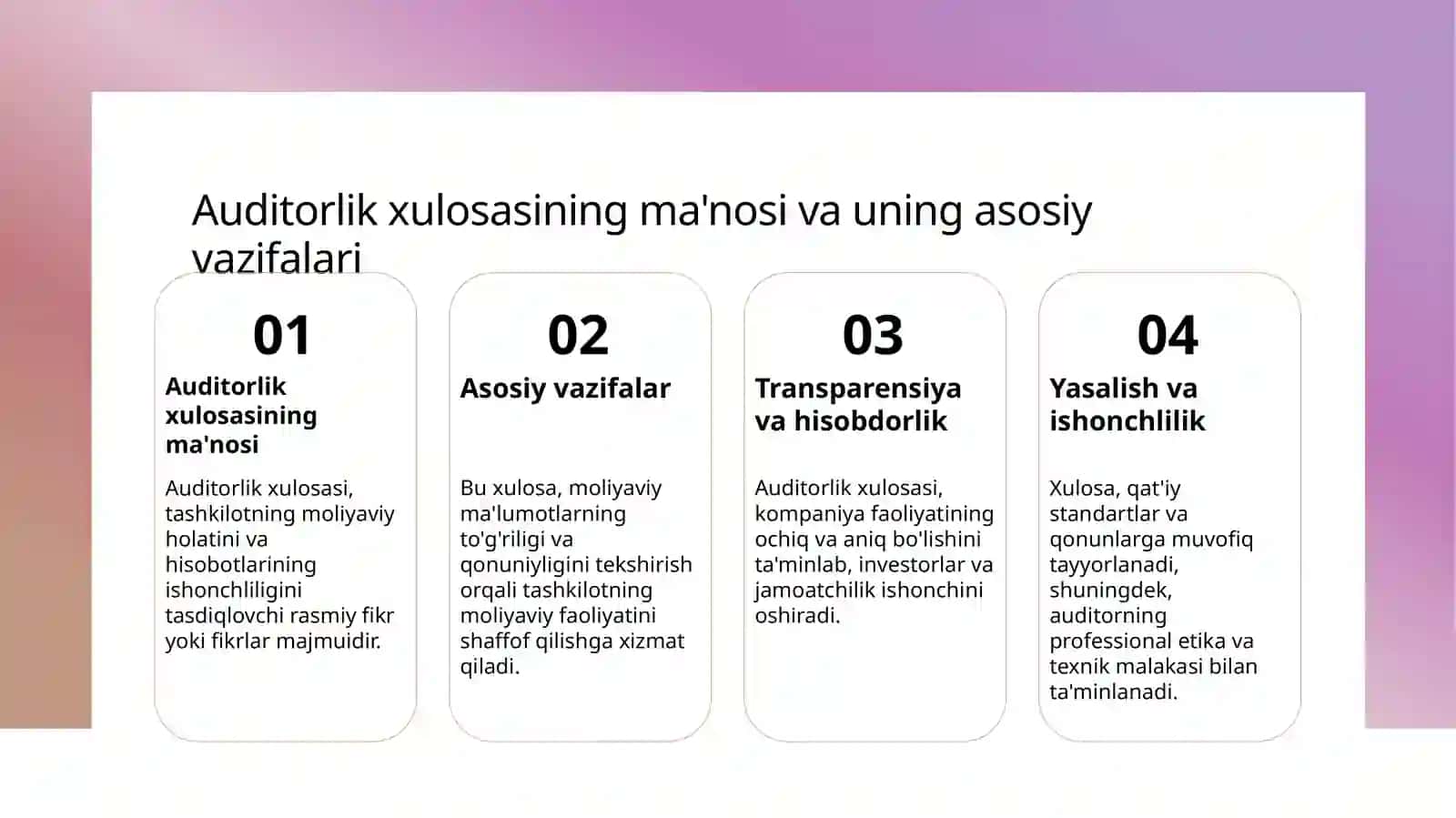 Auditorlik xulosasi 3