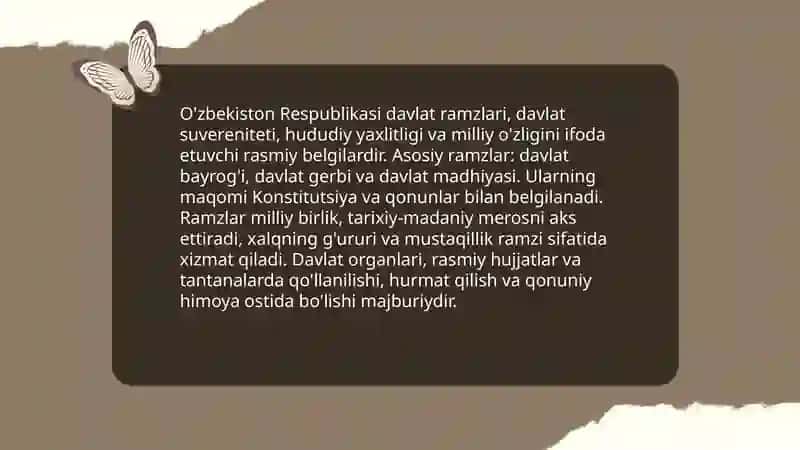 O'zbekiston Respublikasi davlat ramzlari va ahamiyati 3