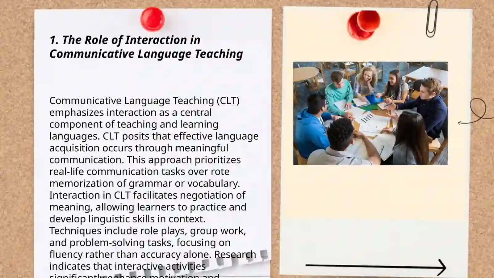 Communicative language teaching and peer assessment in the classroom 3
