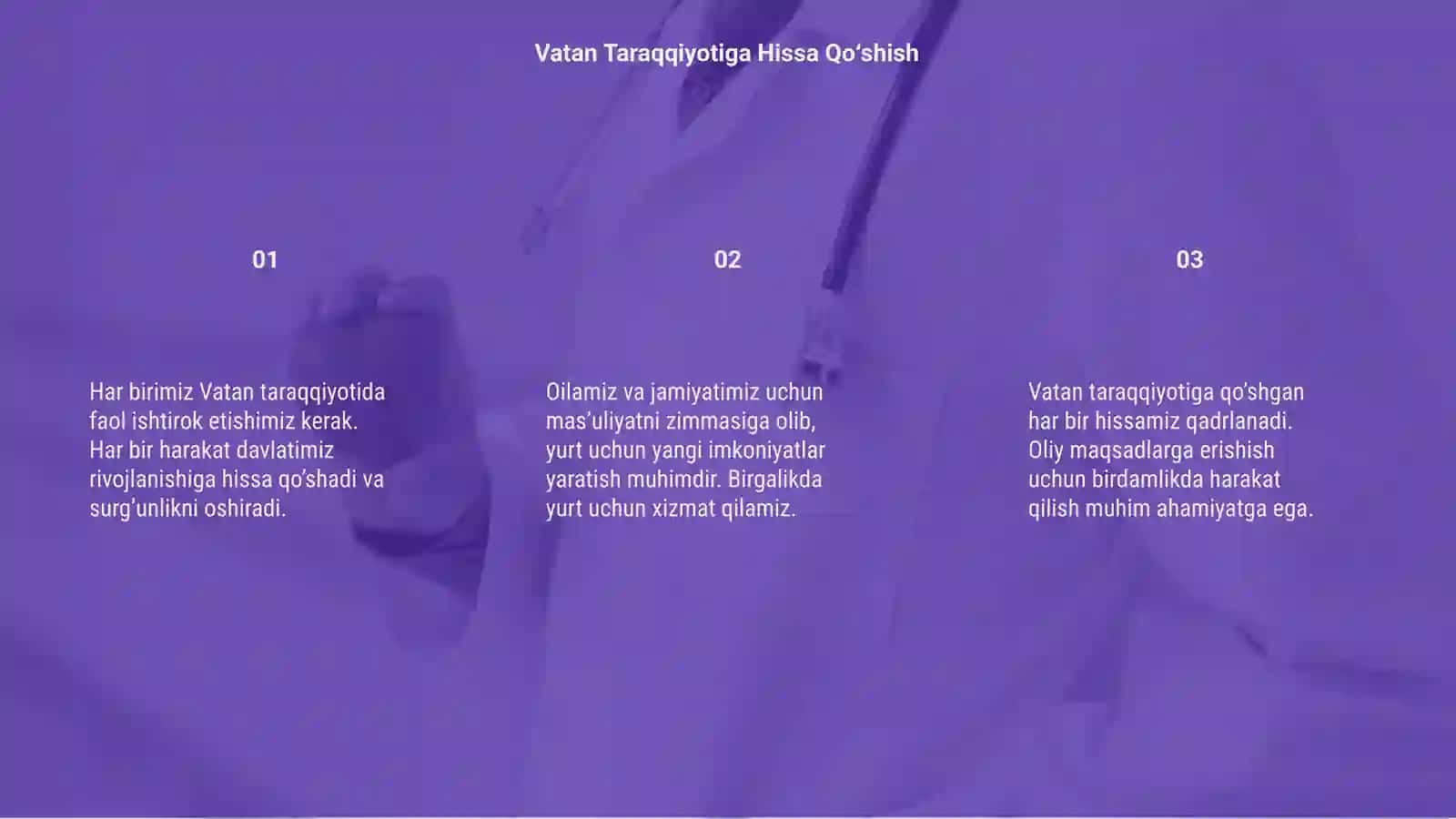 Vatan Taraqqiyotiga Hissa Qo‘shish 3