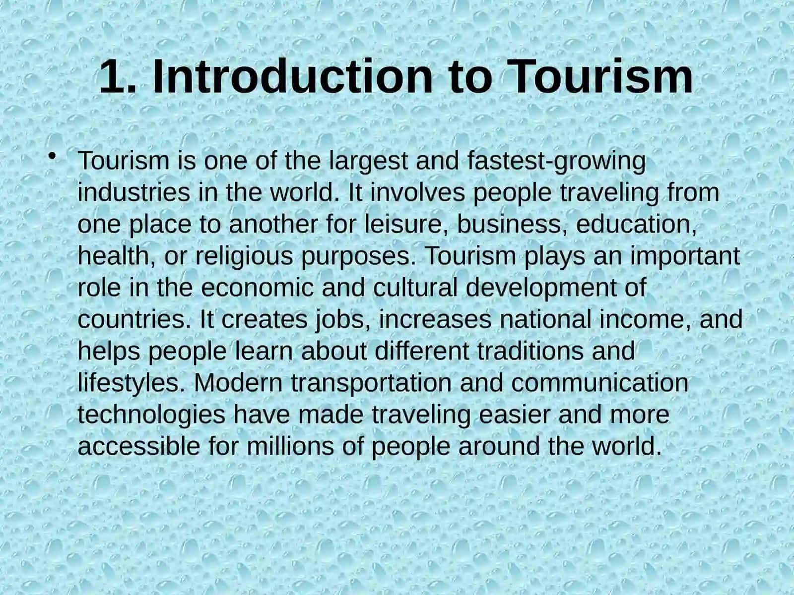 Types of Tourism 3