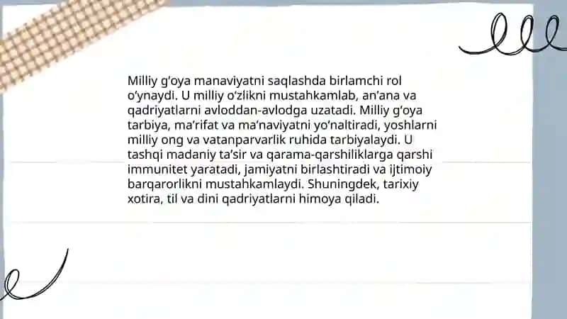 Milliy gʻoyaga zarurati 3