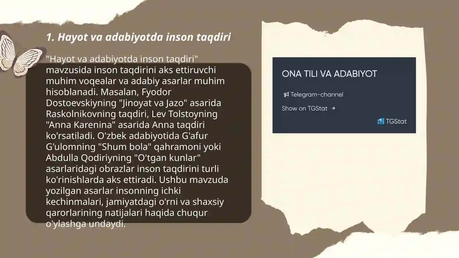Hayot va adabiyotda inson taqdiri 3