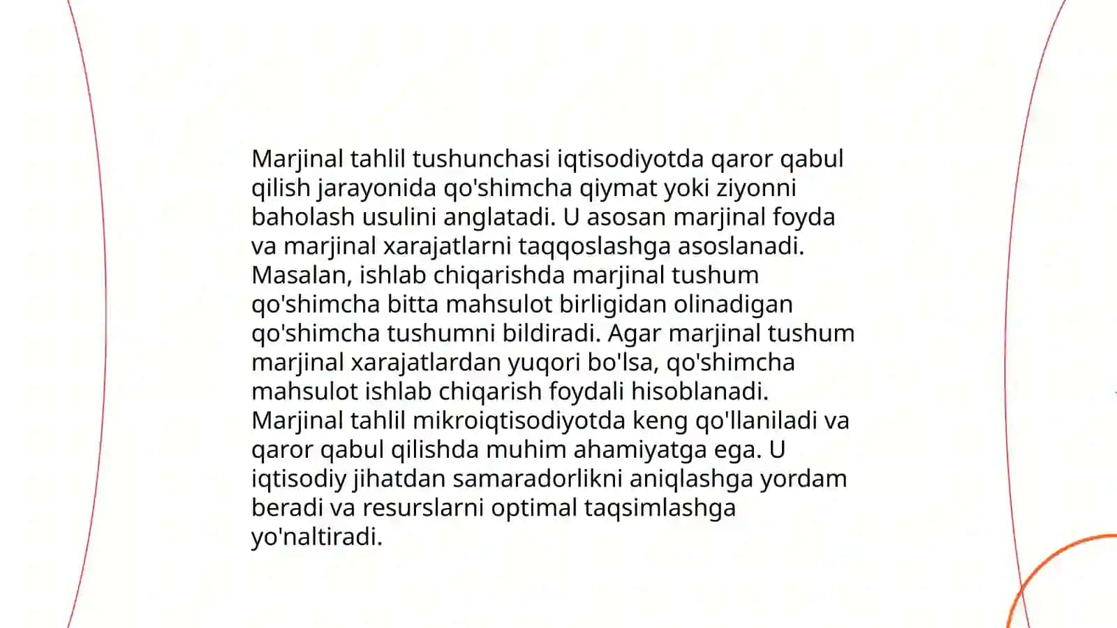Marjinal tahlil metodikasi 3
