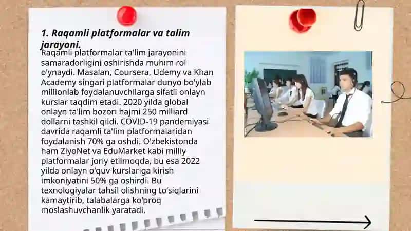 Raqamli platformalar va talim jarayoni 3