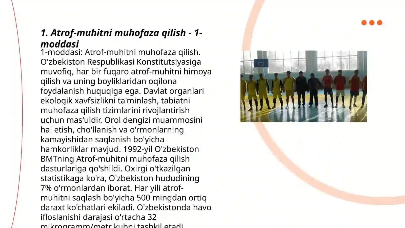 Atrof-muhitni muhofaza qilish - 1-moddasi 3