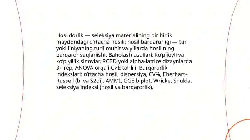Seleksiya materialining baholanishi 3