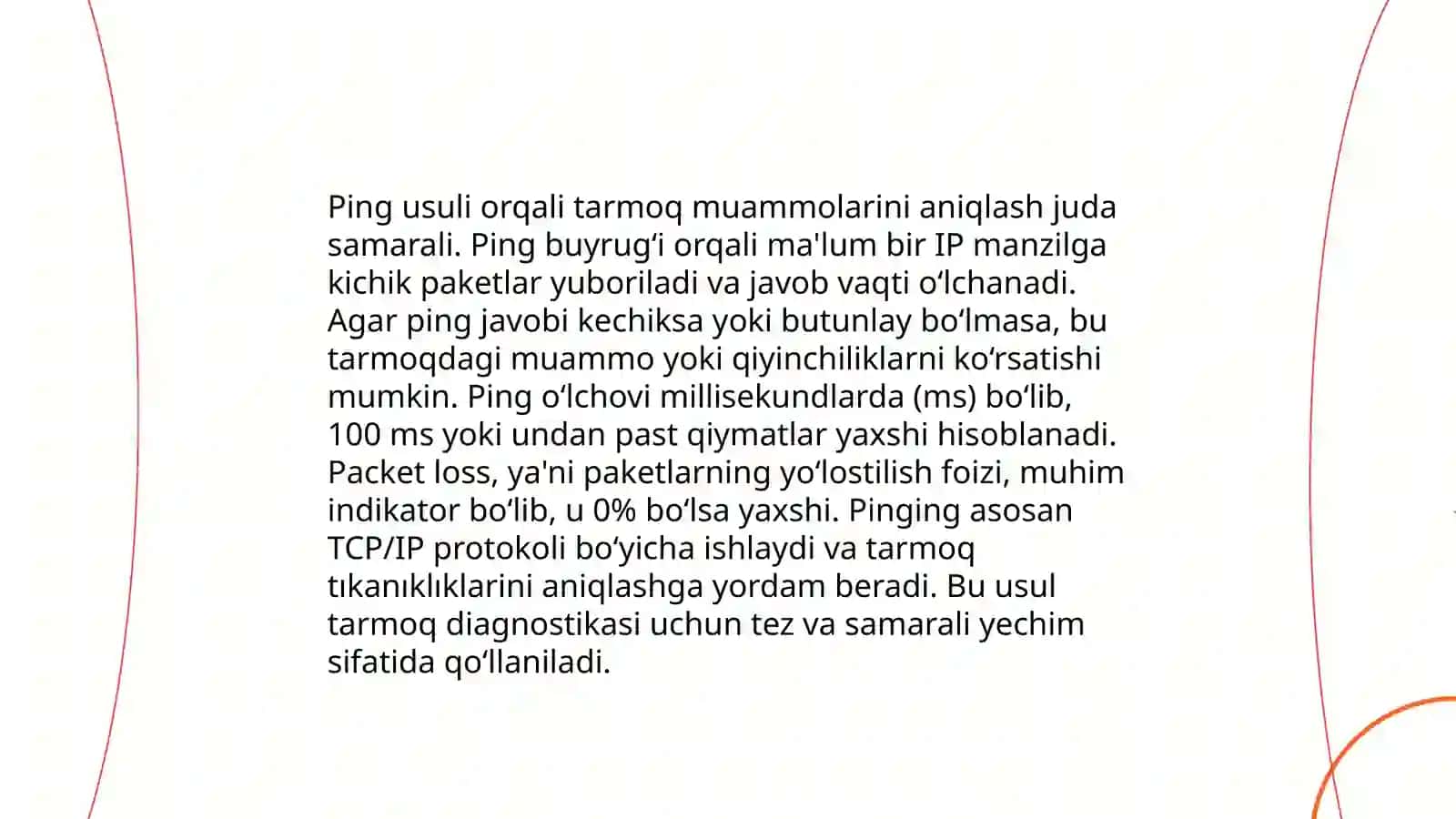 Tarmoq Muammolarini Aniqlash va Hal qilish 3