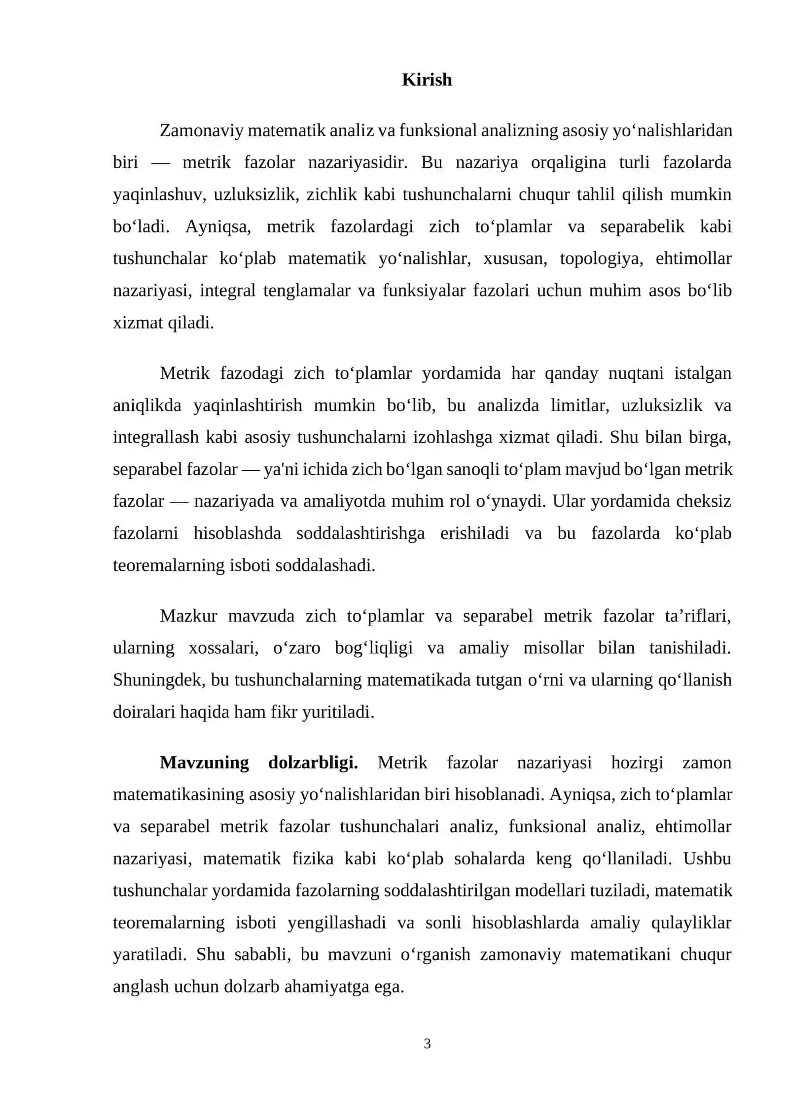 SEPARABEL METRİK FAZOLAR 3