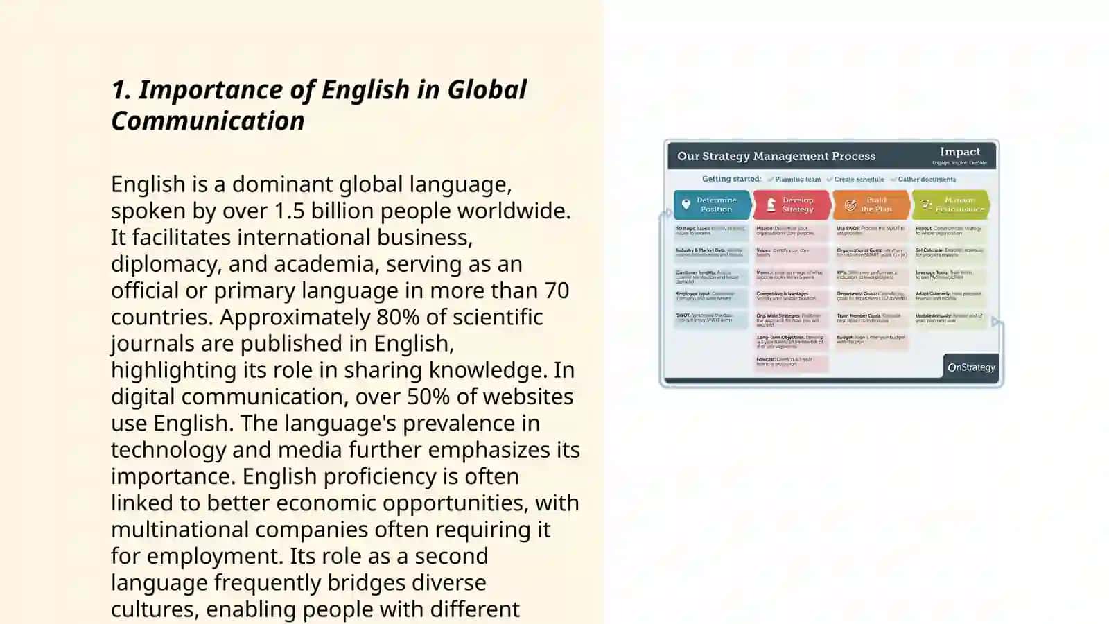 Importance of English in Global Communication 3