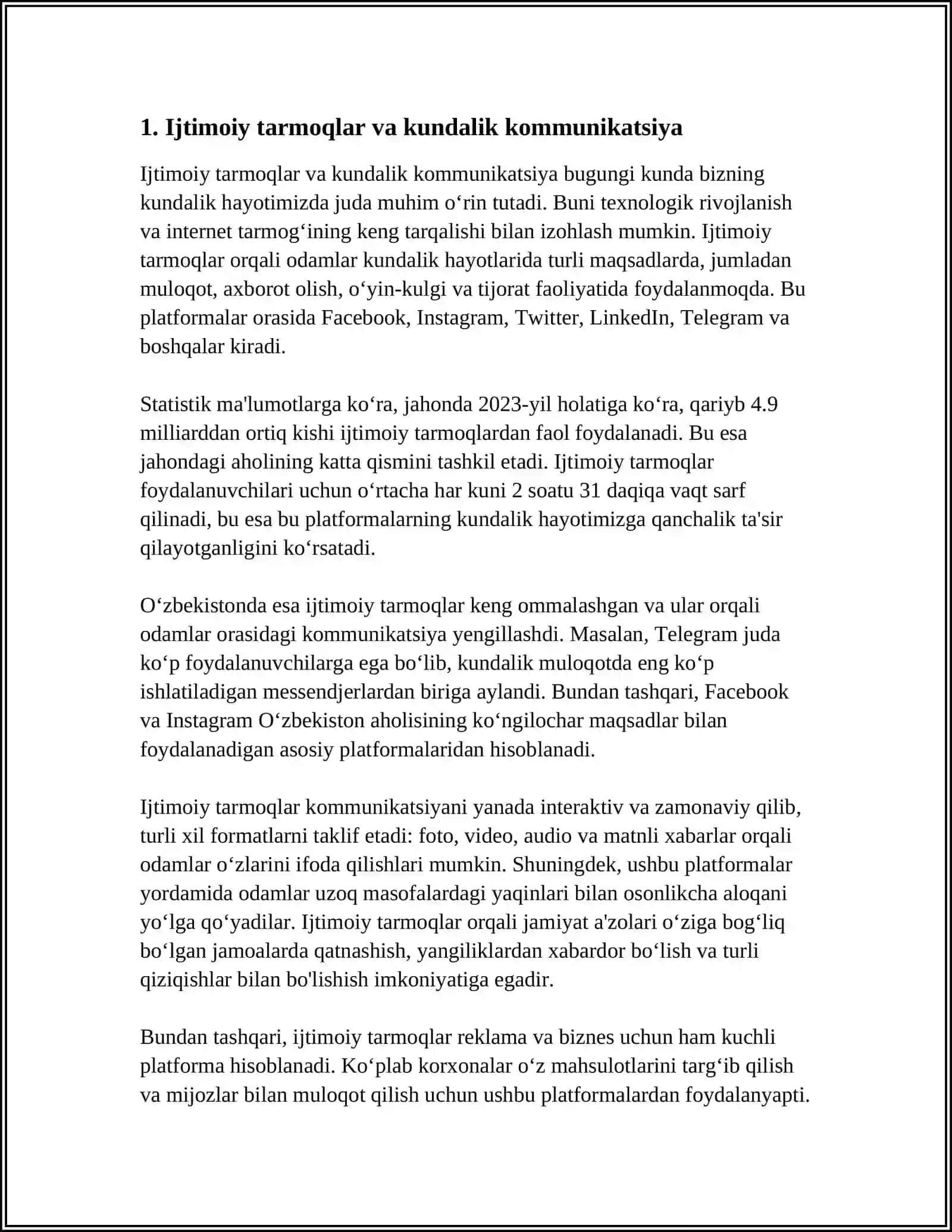 MEDIA TEXNOLOGIYALAR KUNDALIK HAYOTDA 3