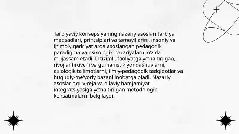 Tarbiyaviy konsepsiyalar 3