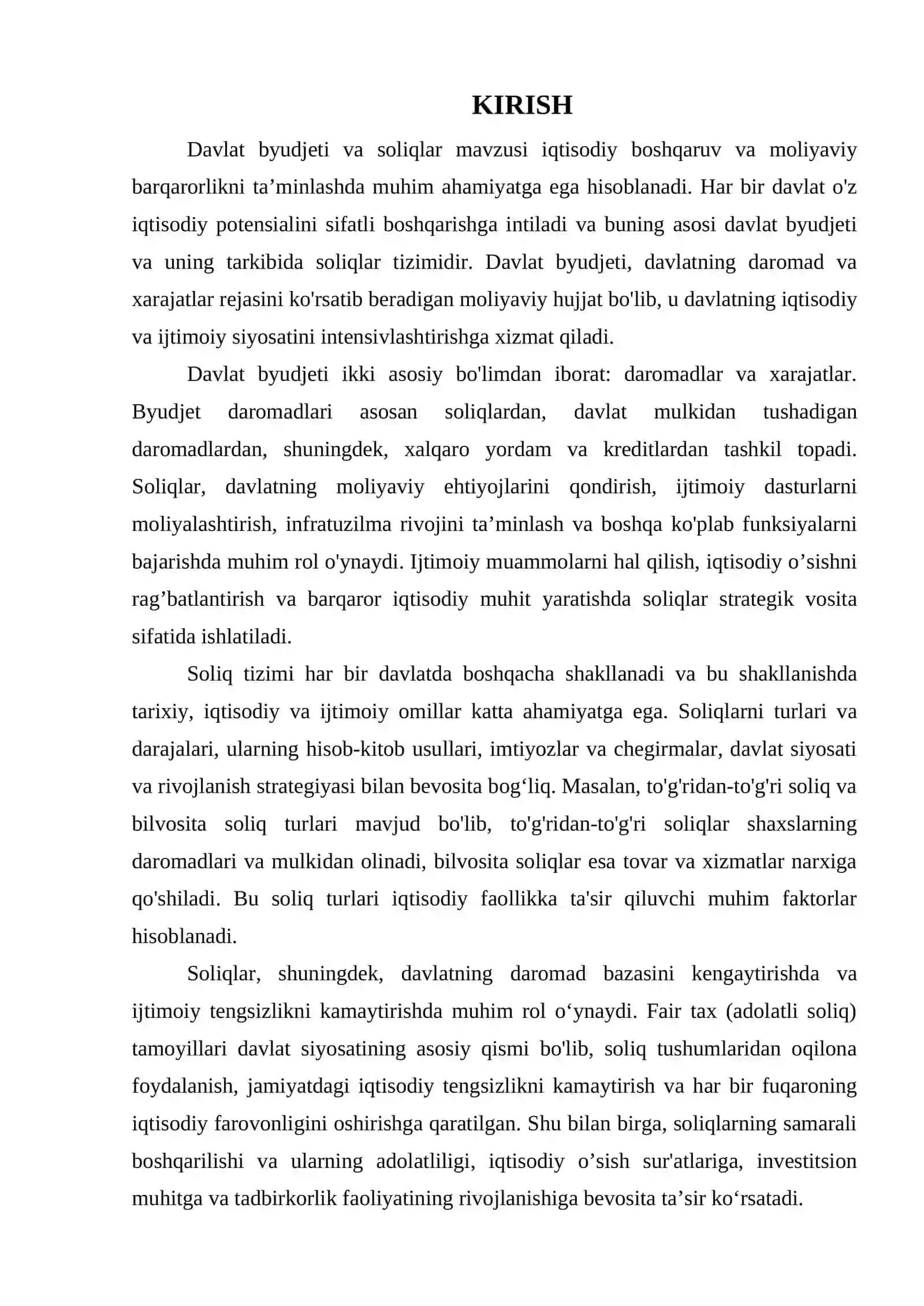 DAVLAT BYUDJETI. SOLIQLAR 3