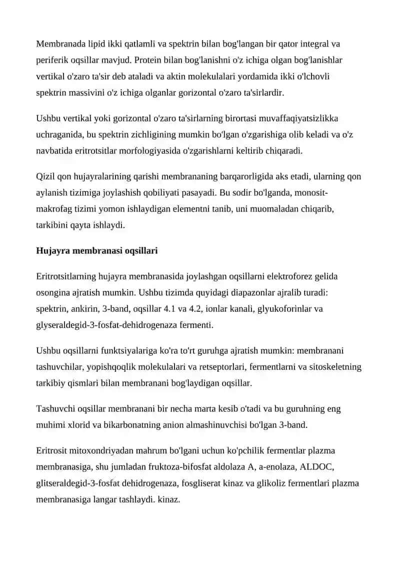 Eritrotsitlar Patofiziologiyasi 3